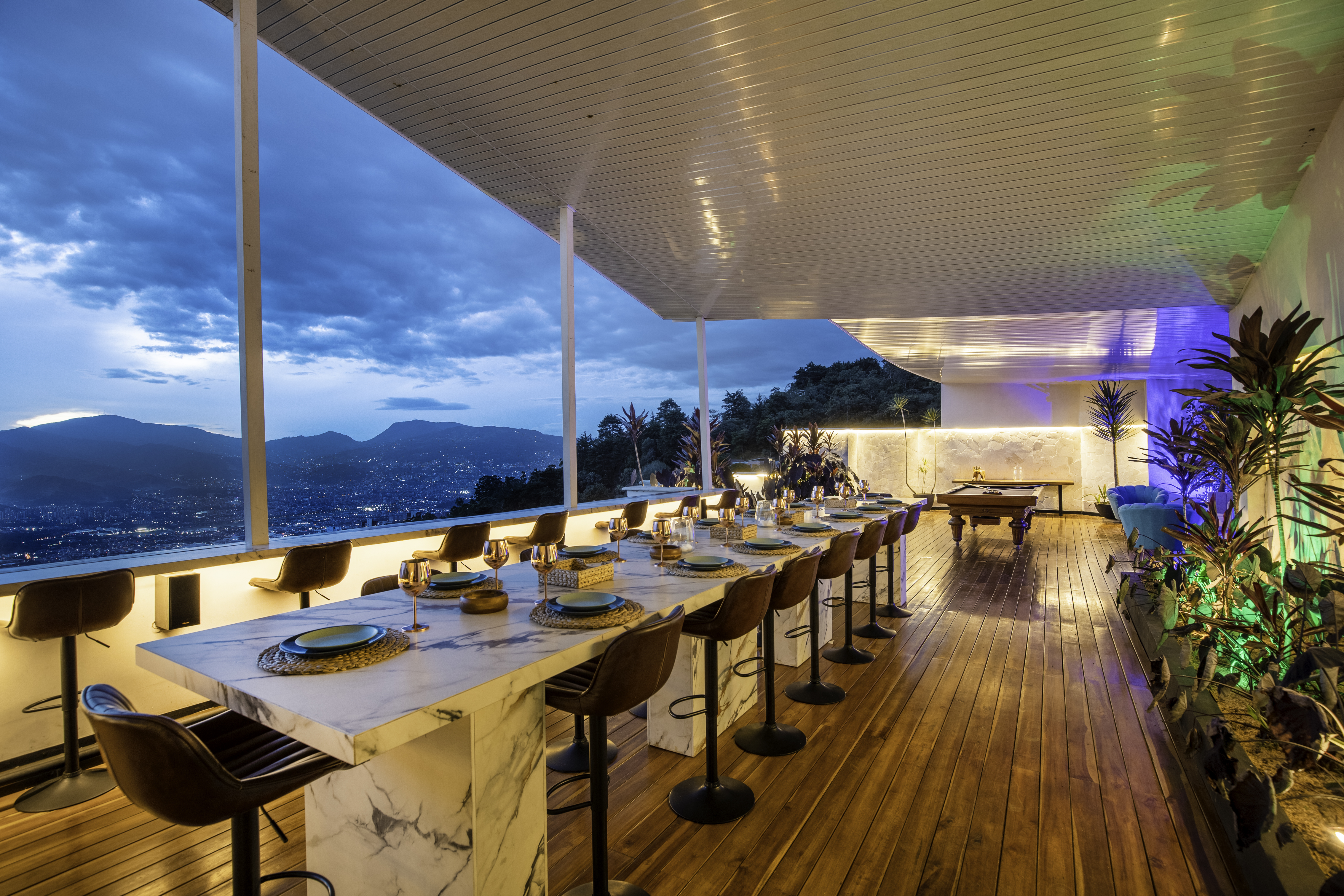 Rooftop with views of Medellin